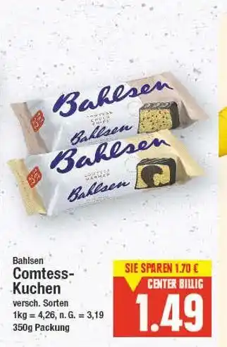 E-Center Bahlsen comtess-kuchen Angebot