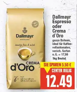 E-Center Dallmayr espresso oder crema d'oro Angebot