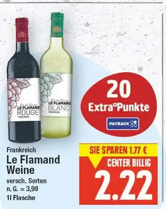 E-Center Le flamand weine Angebot