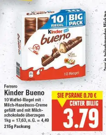 E-Center Ferrero kinder bueno Angebot