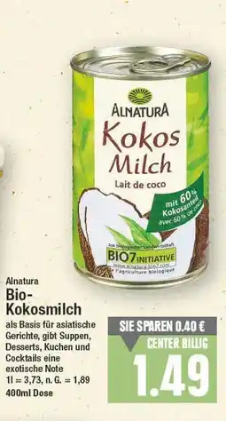 E-Center Alnatura bio-kokosmilch Angebot