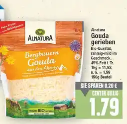 E-Center Alnatura gouda gerieben Angebot