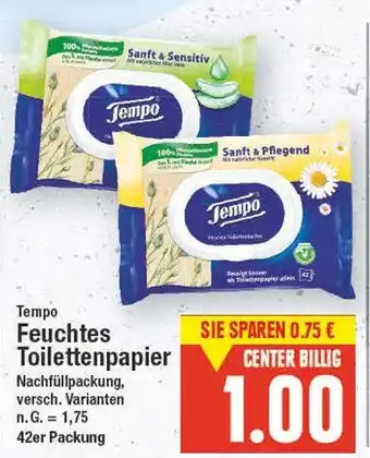 E-Center Tempo feuchtes toilettenpapier Angebot