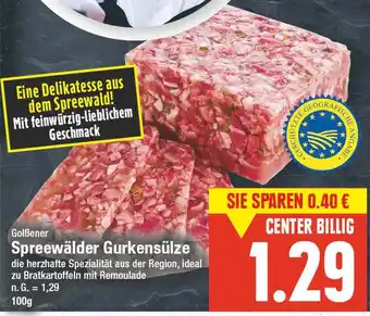 E-Center Golßener spreewälder gurkensülze Angebot