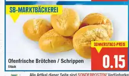 E-Center Sb-marktbäckerei ofenfrische brötchen / schrippen Angebot