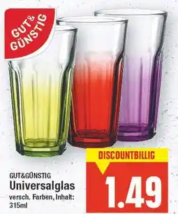 E-Center Gut&günstig universalglas Angebot