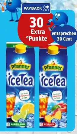 trinkgut Pfanner icetea Angebot