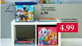 Woolworth Paw Patrol Aufbewahrungsbox, Paw Patrol Aufbewahrungskorb Angebot