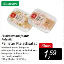 KONSUM Feinkostmanufaktur Pulsnitz Feinster Fleischsalat Angebot