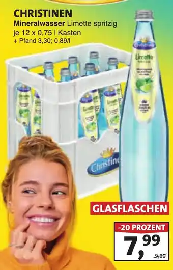 Lösch Depot CHRISTINEN Mineralwasser Limette spritzig Angebot