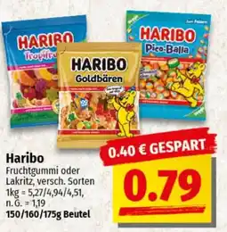 nah & gut Haribo Fruchtgummi oder Lakritz Angebot