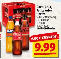 nah & gut Coca-Cola, Fanta oder Sprite Angebot