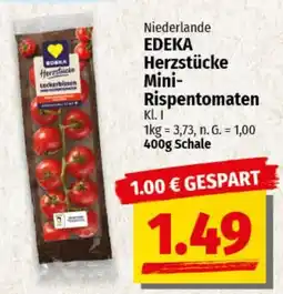 nah & gut EDEKA Herzstücke Mini- Rispentomaten Angebot