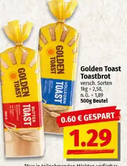 nah & gut Golden Toast Toastbrot Angebot