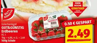 nah & gut GUT&GÜNSTIG Erdbeeren Angebot