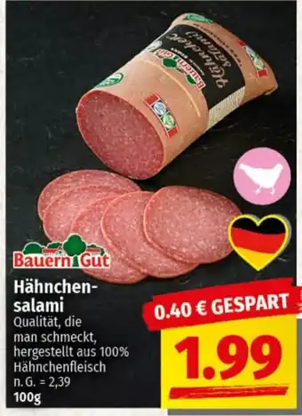 nah & gut Bauern Gut Hähnchensalami Angebot