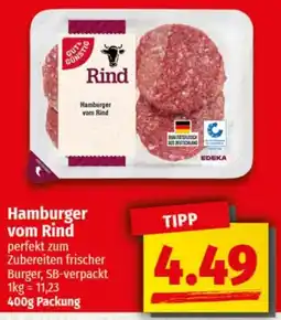 nah & gut Hamburger vom Rind Angebot