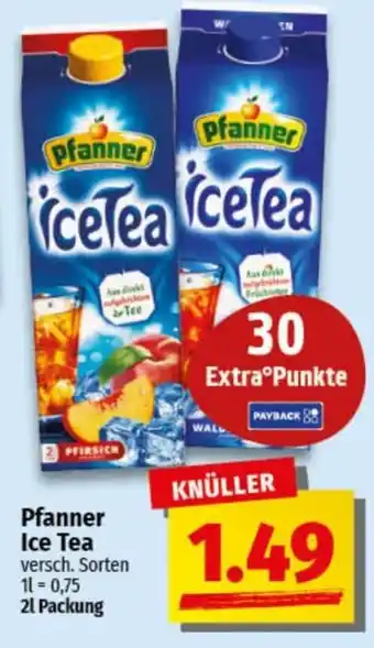 nah & gut Pfanner Ice Tea Angebot