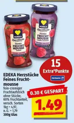 nah & gut EDEKA Herzstücke Feines Fruchtmousse Angebot