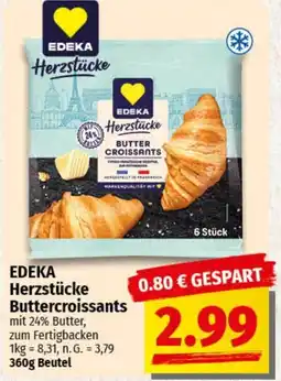 nah & gut EDEKA Herzstücke Buttercroissants Angebot