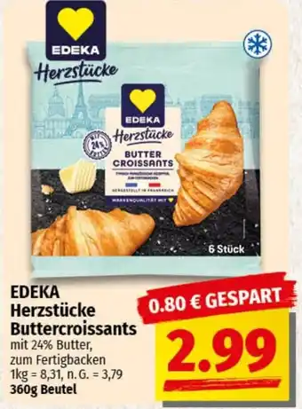 nah & gut EDEKA Herzstücke Buttercroissants Angebot