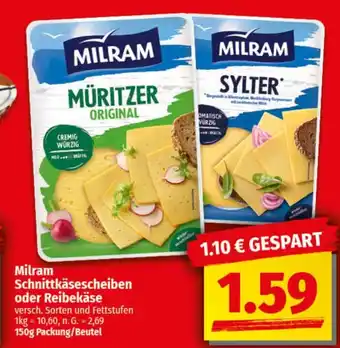 nah & gut Milram Schnittkäsescheiben oder Reibekäse Angebot