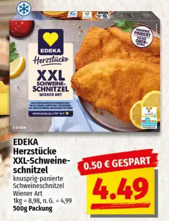 nah & gut EDEKA Herzstücke XXL-Schweineschnitzel Angebot