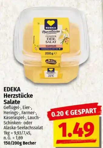 nah & gut EDEKA Herzstücke Salate Angebot