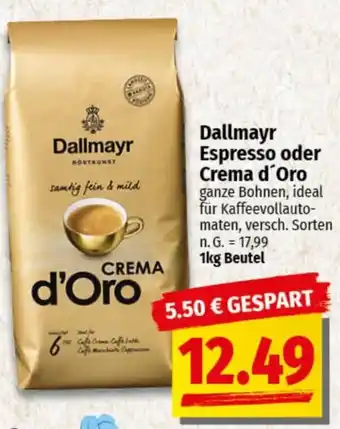 nah & gut Dallmayr Espresso oder Crema d'Oro Angebot