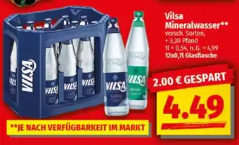 nah & gut Vilsa Mineralwasser Angebot