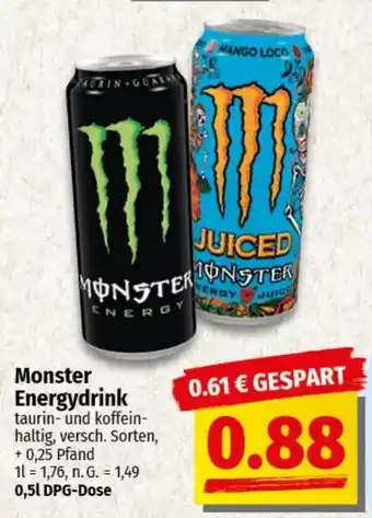 nah & gut Monster Energydrink Angebot