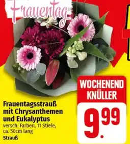 nah & gut Frauentagsstrauß mit Chrysanthemen und Eukalyptus Angebot