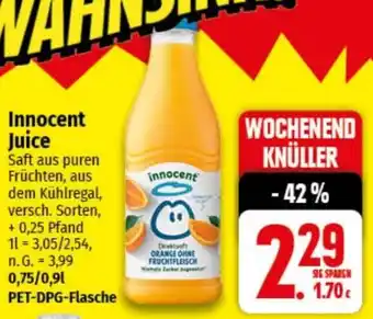 nah & gut Innocent Juice Angebot