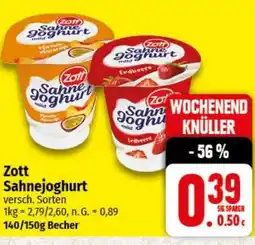 nah & gut Zott Sahnejoghurt Angebot