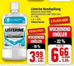 nah & gut Listerine Mundspülung Angebot