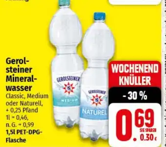 nah & gut Gerolsteiner Mineralwasser Angebot