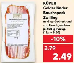 Kaufland KÜPER Gelderländer Bauchspeck Zwilling Angebot