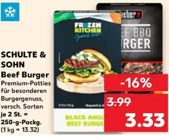 Kaufland SCHULTE & SOHN Beef Burger Angebot