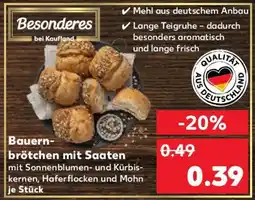 Kaufland Bauernbrötchen mit Saaten Angebot