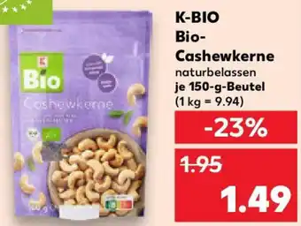 Kaufland K-BIO Bio-Cashewkerne Angebot