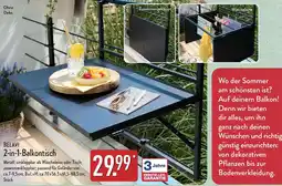 Aldi Nord BELAVI 2-in-1-Balkontisch Angebot