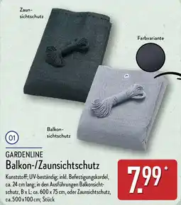 Aldi Nord GARDENLINE Balkon-/Zaunsichtschutz Angebot