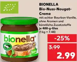 Kaufland BIONELLA Bio-Nuss-Nougat Creme Angebot