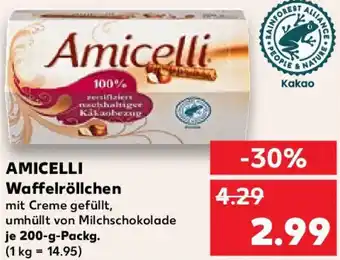 Kaufland AMICELLI Waffelröllchen Angebot