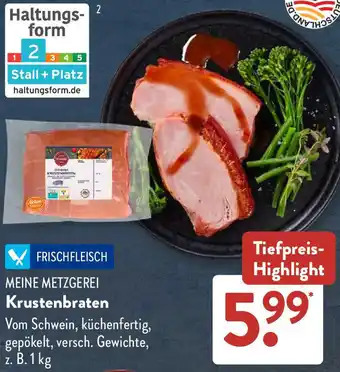 Aldi Süd MEINE METZGEREI Krustenbraten Angebot