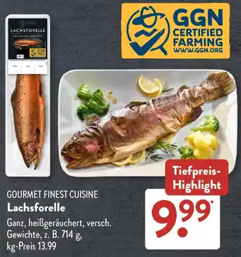 Aldi Süd GOURMET FINEST CUISINE Lachsforelle Angebot