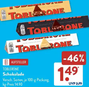 Aldi Süd TOBLERONE Schokolade Angebot