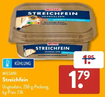 Aldi Süd MILSANI Streichfein Angebot