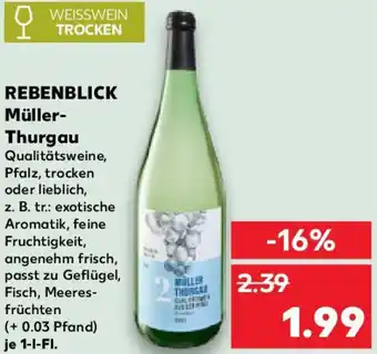 Kaufland REBENBLICK Müller Thurgau Angebot