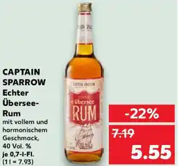 Kaufland CAPTAIN SPARROW Echter Übersee Rum Angebot